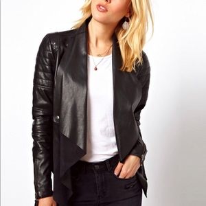 ASOS waterfall leather jacket